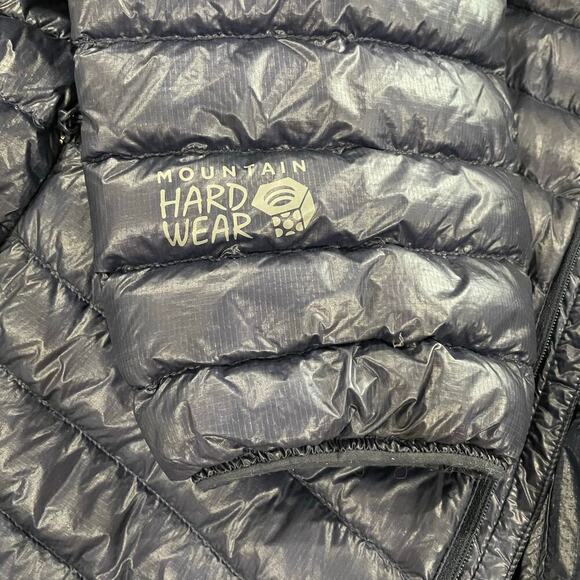 Mens Mountain Hardwear Navy Blue Down Hooded Ghost UL Jacket Size L - Picture 4 of 8